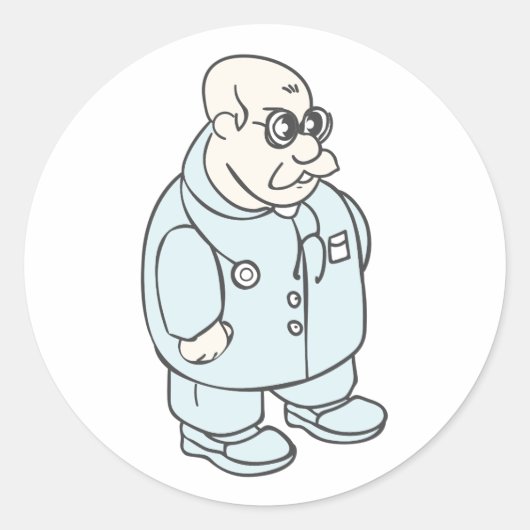 Autocollant Médicale du médecin. (Devant)