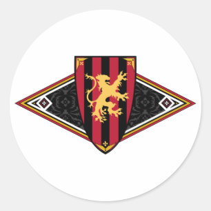 Autocollant médiéval de bouclier