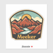 Autocollant Meeker, Colorado (Feuille)