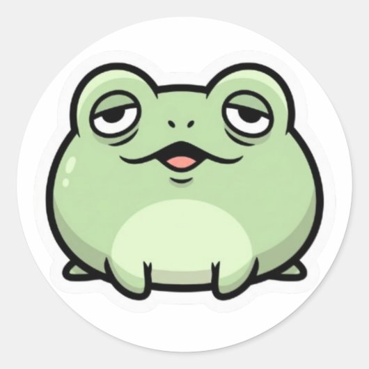 Autocollant Mème Grenouille Mignonne | Grenouille (Devant)