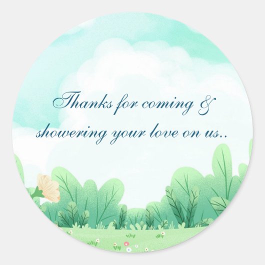 autocollant Merci (Devant)