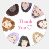 autocollant Merci (Devant)