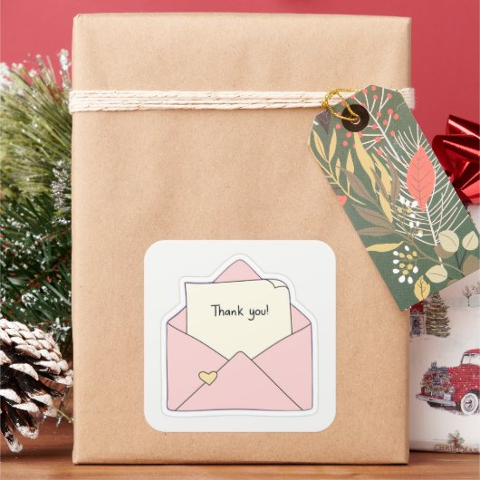 Autocollant Merci (vacances)