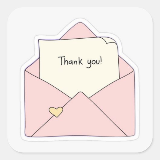 Autocollant Merci (Devant)