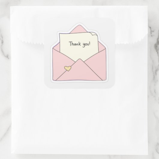 Autocollant Merci (Sac)