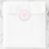 Autocollant Merci avec des paillettes (Sac)
