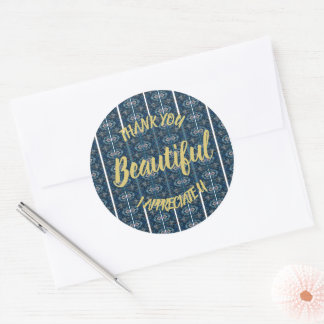 Autocollant Merci Beau by Poet Adiela Akoo