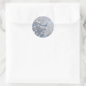autocollant merci Bleu Rustique (Sac)