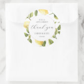 Autocollant Merci Citron Baby Shower Mariage Showe (Sac)