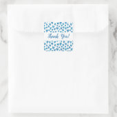 Autocollant Merci Cœur Bleu (Sac)