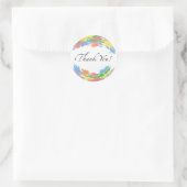 Autocollant Merci Coloré (Sac)