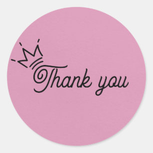 autocollant Merci Crown