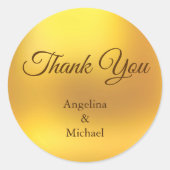 Autocollant Merci Doré (Devant)