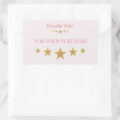 Autocollant Merci étoile 🌸 (Sac)
