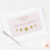 Autocollant Merci étoile 🌸 (Enveloppe)