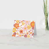 Autocollant Merci Fleur Retro (Dos)