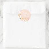 Autocollant Merci Fleur Sauvage (Sac)
