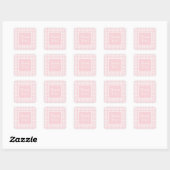 Autocollant Merci Houndstooth Rose Pastel (Feuille)