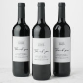 Autocollant Merci Logo Cadeau Client Gris (Bouteilles)