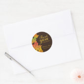 Autocollant Merci Mariage feuille d'érable d'autom (Enveloppe)