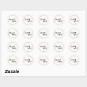 Autocollant Merci Minimaliste (Feuille)