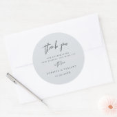 Autocollant Merci | Moderne (Enveloppe)