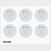 Autocollant Merci | Moderne (Feuille)