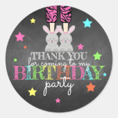 Autocollant Merci pour la Soirée Pyjama (Devant)