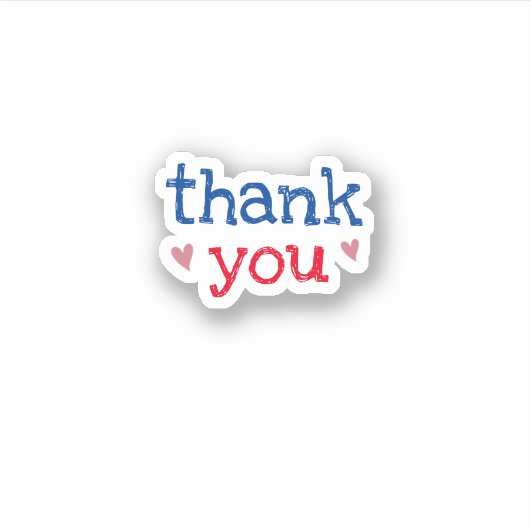 autocollant Merci pour petites entreprises (Devant)