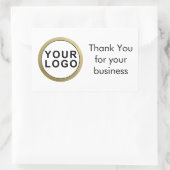 Autocollant Merci pour votre entreprise | Votre lo (Sac)
