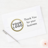 Autocollant Merci pour votre entreprise | Votre lo (Enveloppe)