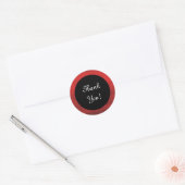 Autocollant "Merci !" Rouge et Noir (Enveloppe)