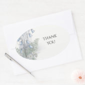 Autocollant Merci Sage Gold Leaf (Enveloppe)