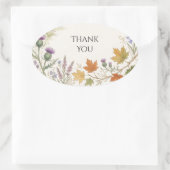 Autocollant Merci Thistle Maple Canadien Écossais (Sac)