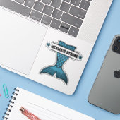 Autocollant Mermaid Strong (Ordinateur portable avec iPhone)