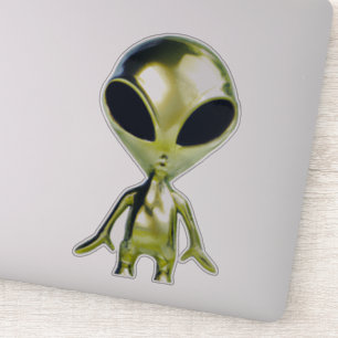 Autocollant métallique Alien Extraterrestres