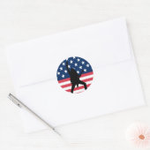 Autocollant métallique américain (Enveloppe)
