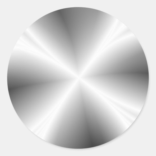 Autocollant métallique en argent Faux (Devant)