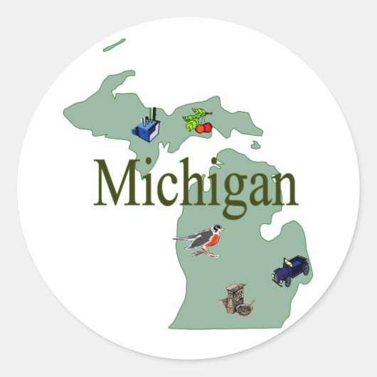 Autocollant Michigan (Devant)