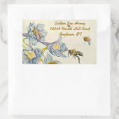 Autocollant Miel Abeilles Matin Fleurs de gloire A (Sac)