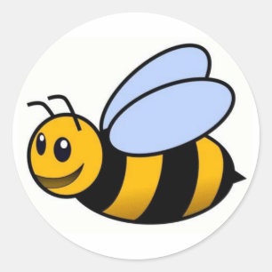 Autocollant mignon d'abeille