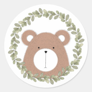 Autocollant mignon d'ours