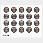 Autocollant mignon et effrayant d'Halloween – Sque (Feuille)