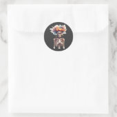 Autocollant mignon et effrayant d'Halloween – Sque (Sac)