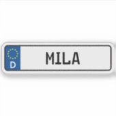 Autocollant Mila Allemand (Devant)