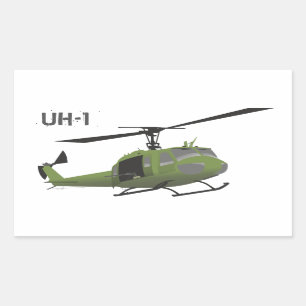 Autocollant militaire d'hélicoptère de Huey