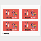 Autocollant #MillionsMissin (Feuille)
