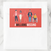 Autocollant #MillionsMissin (Sac)