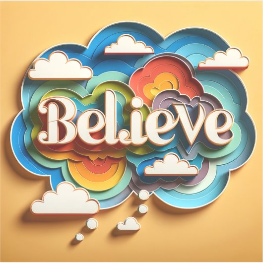 Autocollant MindSphere : Croire en la couleur vive (Devant)