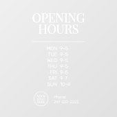 Autocollant minimal classique pour fenêtre d'entre (Feuille)